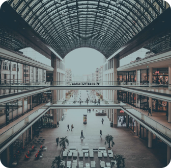 Centros comerciales y tiendas: vestíbulos y comercios